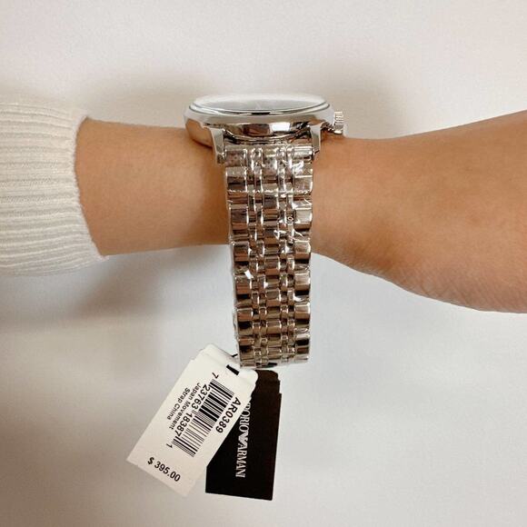 Emporio Armani AR0389 Men's Chronograph Stainless Steel Watch - Picture 4 of 6